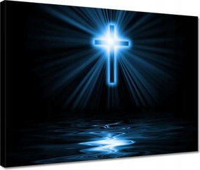 Vászonkép 40x30 Kereszt Jézus Mennyország