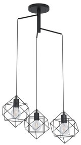 Eglo 43366 - Csillár zsinóron STRAITON 3xE27/60W/230V