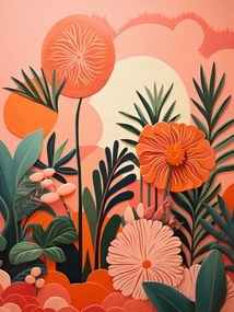 Poszter 15x20cm Korall kert