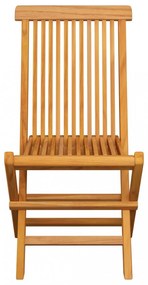 4 db tömör tíkfa kerti szék tópszínű párnával