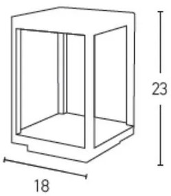 Zambelis E203 - LED Kültéri lámpa LED/7W/230V IP54 antracit
