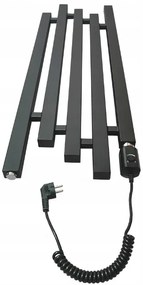 Regnis sertés, fűtőelem 320x1400mm, egylyukú jobb alsó csatlakozással 50mm, 710W, fekete matt, SORK140/30/PD50/FEKETE