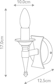 Elstead Lighting SAXON SAX1-BLK Fali lámpa 1x60W/E14