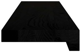 ablakpárkányok 2 db sötétbarna 80x15x2 cm tömör fa tölgyfa