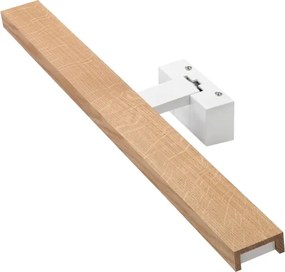 Brilagi - LED fürdőszobai tükörvilágítás 3 az 1-ben WOODY MIRROR LED/12W/230V IP44 fehér/tölgy