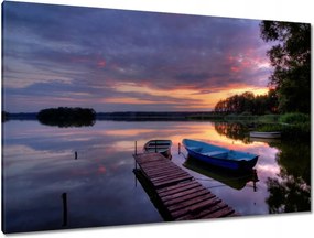 Festmények 120x80 Híd a tavon