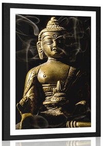 Poszter paszportuval Buddha szobor
