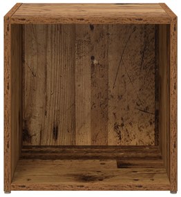 TV szekrények - 4 db régi fa - 37 x 35 x 37 cm - Mérnöki fa