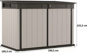 KETER PREMIER JUMBO műanyag kerti tároló, barnás szürke 255148 (17212384)