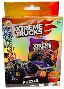 Jármű Xtreme hologrammos mini puzzle 35 db-os