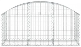 íves horganyzott vas gabion kosár 150x50x60/80 cm