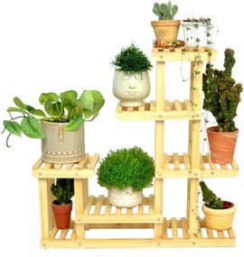 Fa virágtartó, natúr virágtartó állvány