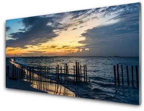 Üvegkép Sea Beach Landscape 100x50 cm