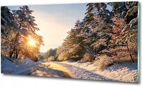 Fotó kép edzett üveg Hegyi tájkép 100x70