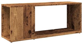 antik hatású szerelt fa TV-szekrény 80x24x32 cm