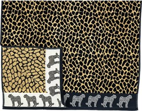 AFRIKA Strandtörölköző barna leopárd 165x90cm