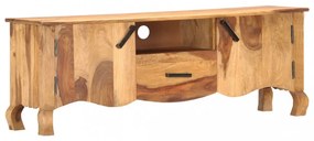 tömör fa TV-szekrény 115 x 30 x 42 cm