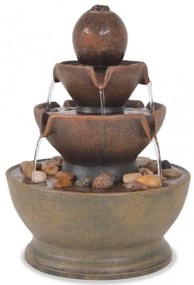 Beltéri műgyanta szökőkút szivattyúval