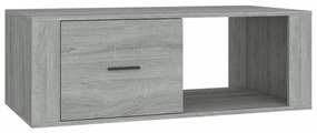Szürke sonoma szerelt fa dohányzóasztal 100x50,5x35 cm