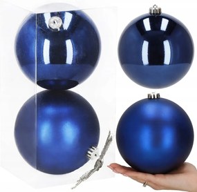 Nagy Karácsonyfa Bombák 2db 16 cm XXL Karácsonyfa Bomba Törhetetlen szett