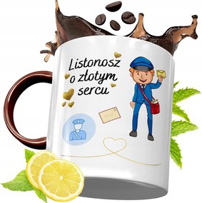 Bordó Bögre Postásnak Születésnapra Ajándék fényképes nyomattal