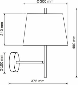 Fali lámpa ELENA 1xE27/20W/230V fehér