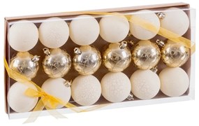 Karácsonyfadísz készlet 18 db-os ø 6 cm – Casa Selección