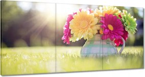 Vászonkép 120x60 Virágcsokor a réten