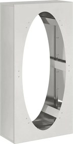 vidaXL rozsdamentes acél tűzifatároló 50x23x100 cm