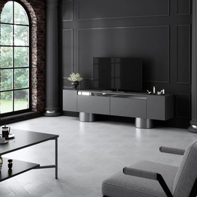 TV szekrény Bohem - Anthracite, Silver