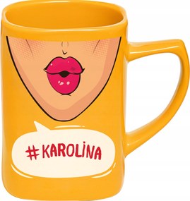 Vicces ajándék bögre Karolina ajándék
