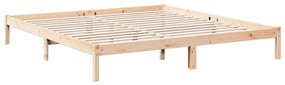 tömör fenyőfa extra hosszú ágykeret matrac nélkül 200 x 220 cm