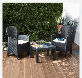 Tikka 2 személyes kerti bútor szett Antracit X