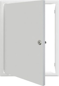 vidaXL Hozzáférési panel Fehér 43 x 33 x 3 cm Acél