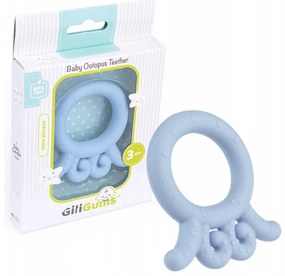 GiliGums Baby szilikon fogpiszkáló Baby Polip Fogat, 3m+, utca. kék, 1 pcs