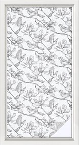 Furnér Ablakfólia Szélvédőre Adatvédelem Madarak és virágok 50x100