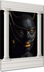 Vászonkép 50x70 Az aranyszínű csecsebecsék mögött