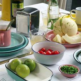 Kerámia müzlis tál, fehér, 550 ml