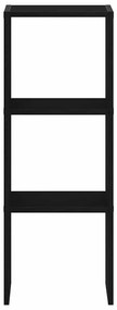 fekete tölgy szerelt fa könyvespolc halmozható 30 x 30 x 80 cm