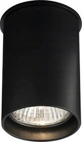 Mennyezeti spot fekete kerek cső 9 cm Shilo előszobába