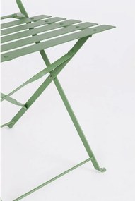 Zsályaszínű acél kétszemélyes kerti étkezőgarnitúra Austin – Bizzotto