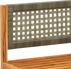 Kerti sarokkanapé párnákkal akácfa és rattan