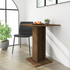 Barna tölgy színű szerelt fa bisztróasztal 60 x 60 x 75 cm