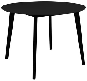 Kerek étkezőasztal fekete asztallappal 105x105 cm Vojens – House Nordic