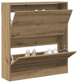 Cipőtároló Fekvő Zsúfolt Tölgy 80x21x87,5 cm