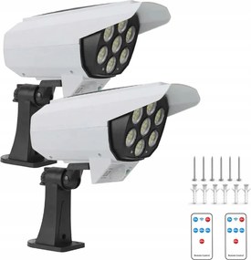 2DB Napelemes Kerti Utcai Kültéri Led Lámpa Mozgásérzékelővel