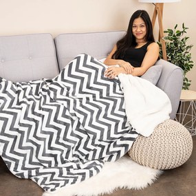 4Home gyapjú hatású pléd Wave, 150 x 200 cm