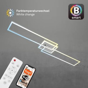Brilo - LED Dimmelhető felületre szerelhető csillár FRAME 2xLED/20W/230V Wi-Fi Tuya + távirányító