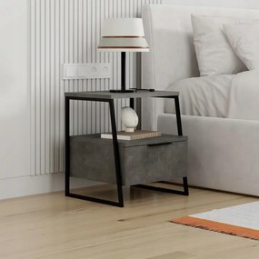 Houseland Pal éjjeliszekrény retró szürke