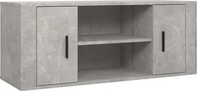 vidaXL betonszürke szerelt fa TV-szekrény 100x35x40 cm